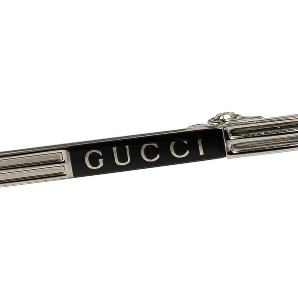 グッチ ティアドロップ UVカット サングラス GG0821S 002 シルバー プラスチック レディース GUCCI 【中古】