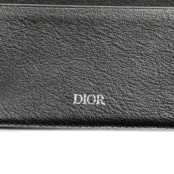 ディオール オブリーク 二つ折り財布 コンパクトウォレット ベージュ ブラック キャンバス レザー レディース Dior 【中古】