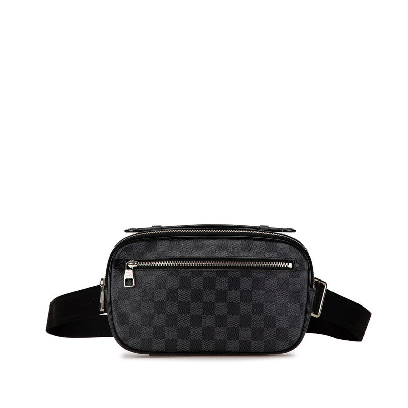 ルイ ヴィトン ダミエ グラフィット アンブレール ボディバッグ N41289 グレー ブラック PVC レザー メンズ LOUIS VUITTON 【中古】