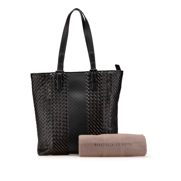 ボッテガヴェネタ イントレッチオ インペラトーレ トートバッグ ハンドバッグ ブラック レザー メンズ BOTTEGAVENETA 【中古】