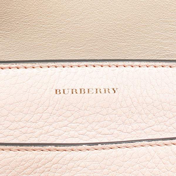 バーバリー ハンドバッグ ショルダーバッグ 2WAY ピンク ブラック レザー レディース BURBERRY 【中古】