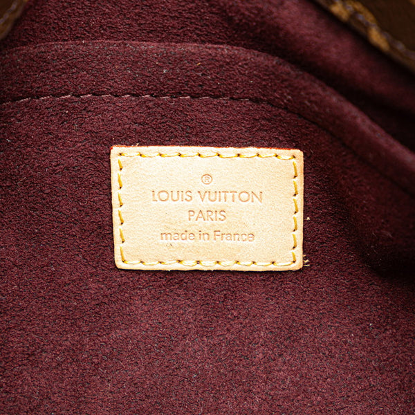 ルイ ヴィトン モノグラム モンテーニュMM ハンドバッグ M41056 ブラウン PVC レザー レディース LOUIS VUITTON 【中古】