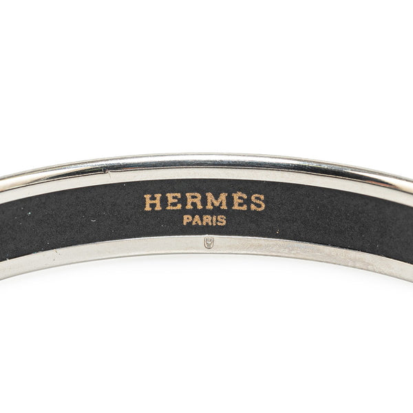 エルメス カレーシュバングル 馬車 バングル ブルー シルバー メタル レディース HERMES 【中古】