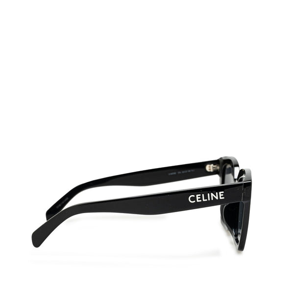 セリーヌ ウェリントン スクエア サングラス CL40198F ブラック プラスチック レディース CELINE 【中古】