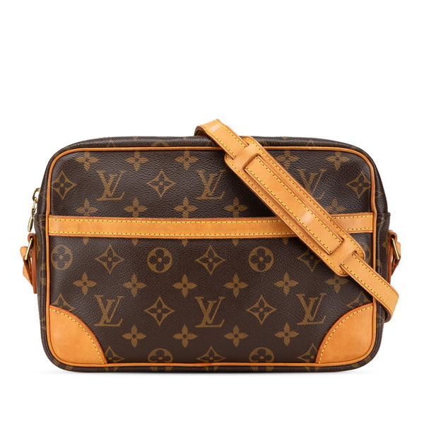 ルイ ヴィトン モノグラム トロカデロ27 斜め掛け ショルダーバッグ M51274 ブラウン PVC レザー レディース LOUIS VUITTON 【中古】