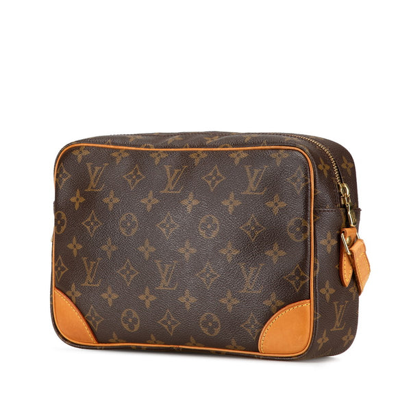 ルイ ヴィトン モノグラム トロカデロ27 斜め掛け ショルダーバッグ M51274 ブラウン PVC レザー レディース LOUIS VUITTON 【中古】