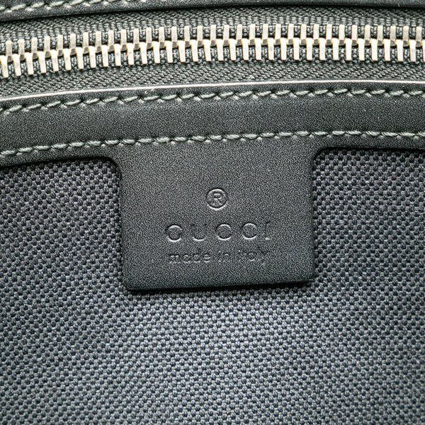グッチ GGスプリーム ウエストバッグ 474298 ブラック PVC レザー レディース GUCCI 【中古】