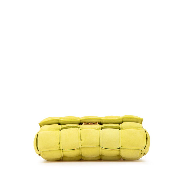 ボッテガヴェネタ カセット チェーン ショルダーバッグ グリーン スエード レディース BOTTEGAVENETA 【中古】