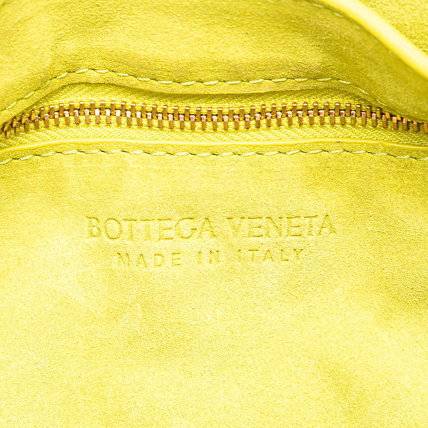 ボッテガヴェネタ カセット チェーン ショルダーバッグ グリーン スエード レディース BOTTEGAVENETA 【中古】