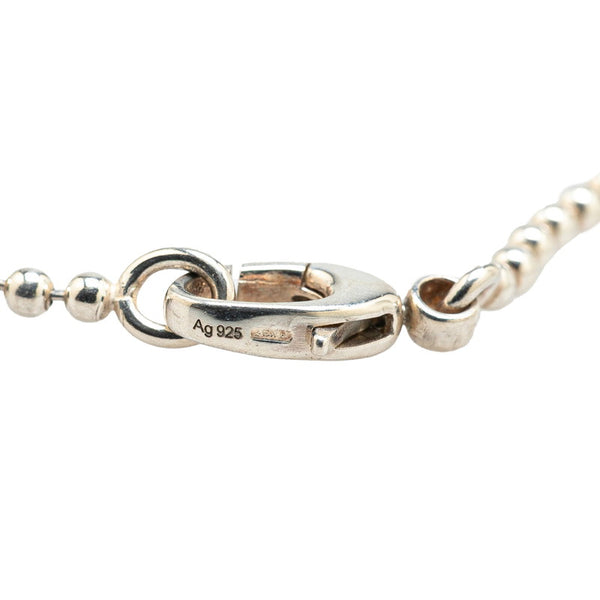 グッチ インターロッキングG ハートモチーフ ネックレス SV925 シルバー レディース GUCCI 【中古】
