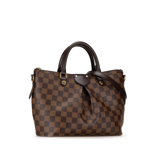 ルイ ヴィトン ダミエ シエナ PM ハンドバッグ ショルダーバッグ 2WAY N41545 ブラウン PVC レザー レディース LOUIS VUITTON 【中古】