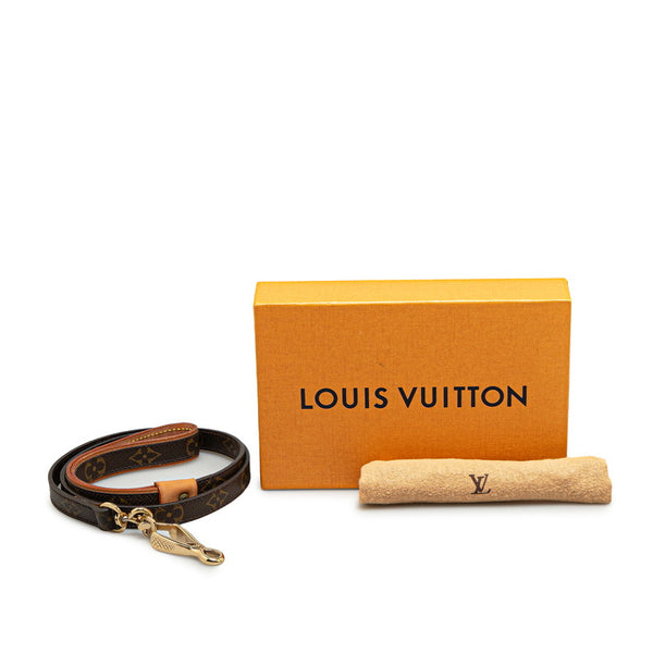 ルイ ヴィトン モノグラム レッス バクスターMM ドッグリード M58056 ブラウン PVC レザー レディース LOUIS VUITTON 【中古】