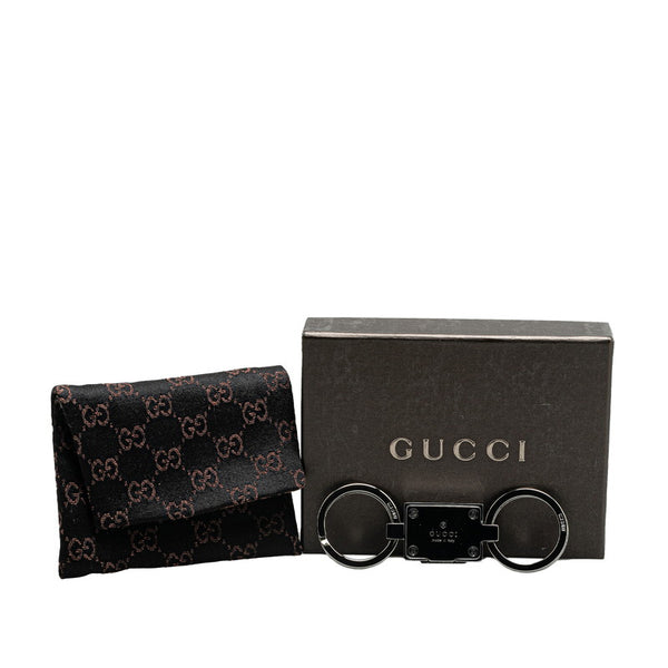 グッチ Gロゴ キーリング キーホルダー シルバー メタル レディース GUCCI 【中古】