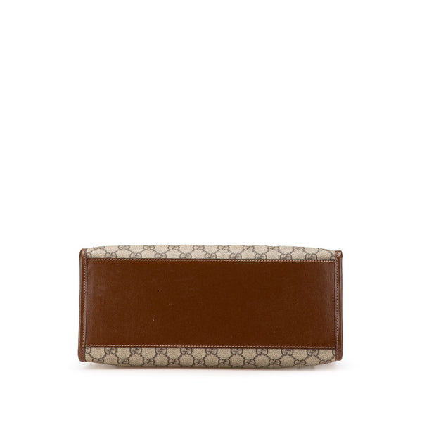 グッチ GGスプリーム GGスモール ハンドバッグ ショルダーバッグ 2WAY 659983 ベージュ ブラウン PVC レザー レディース GUCCI 【中古】
