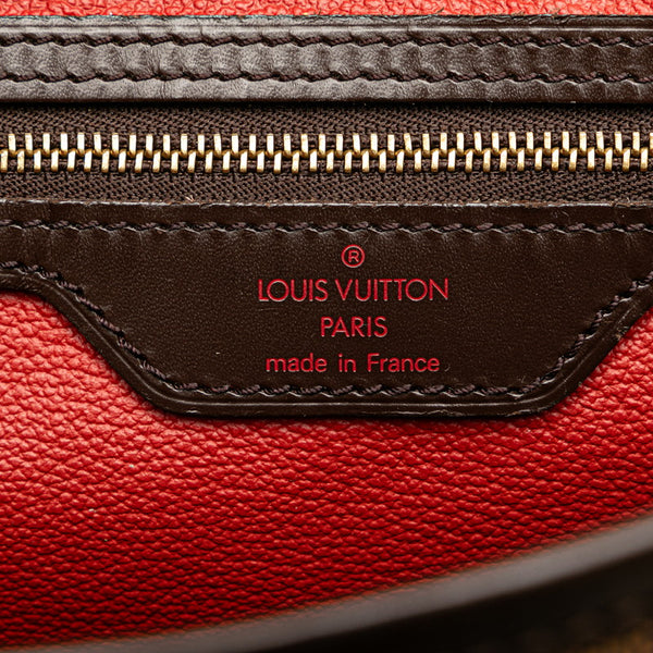 ルイ ヴィトン ダミエ バケットGM トートバッグ N42236 ブラウン PVC レザー レディース LOUIS VUITTON 【中古】