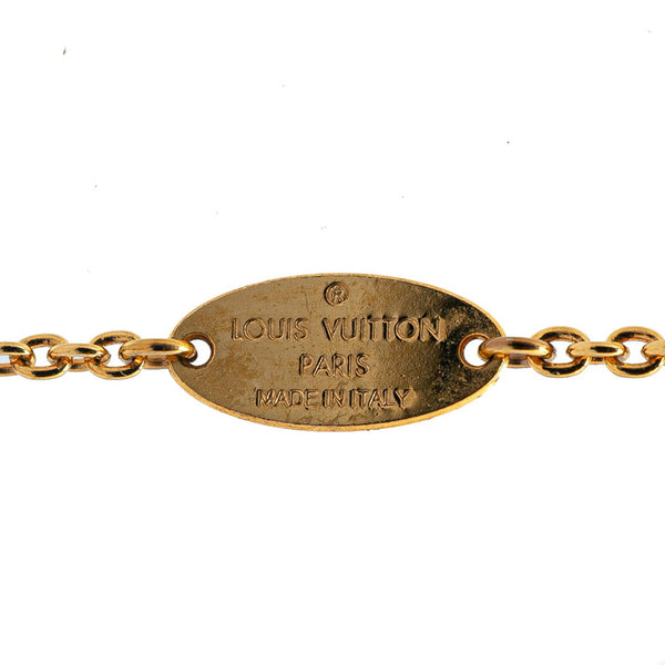 ルイ ヴィトン エッセンシャルV ネックレス M61083 ゴールド メッキ レディース LOUIS VUITTON 【中古】