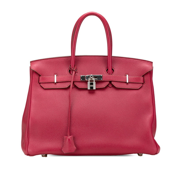 エルメス バーキン35 ハンドバッグ ローズ系 トゴ レディース HERMES 【中古】