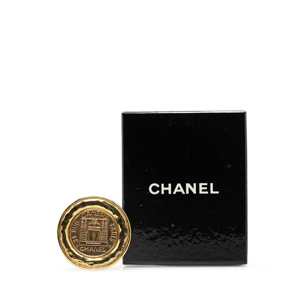 シャネル 31 RUE CAMBON カンボン ブローチ ゴールド メッキ レディース CHANEL 【中古】