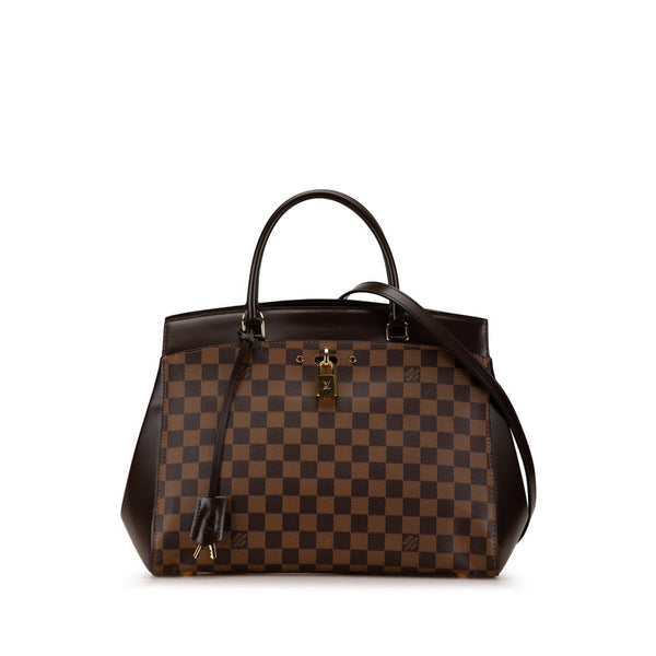 ルイ ヴィトン ダミエ リヴォリMM ハンドバッグ ショルダーバッグ 2WAY N41150 ブラウン PVC レザー レディース LOUIS VUITTON 【中古】