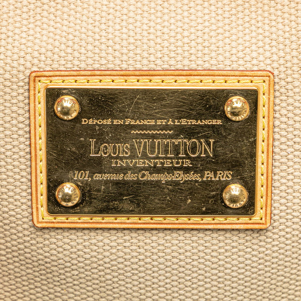 ルイ ヴィトン アンティグア カバMM トートバッグ ショルダーバッグ M40035 ベージュ レッド キャンバス レディース LOUIS VUITTON 【中古】