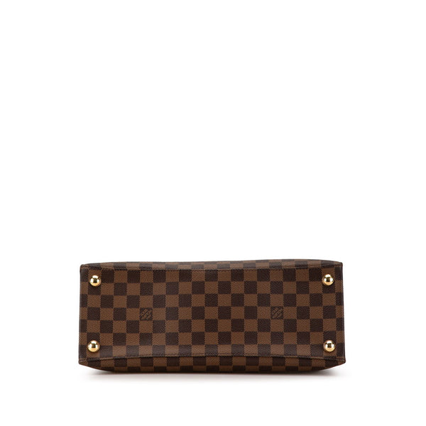 ルイ ヴィトン ダミエ ブロンプトン ハンドバッグ ショルダーバッグ 2WAY N41582 ブラウン PVC レザー レディース LOUIS VUITTON 【中古】