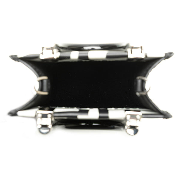 フェンディ × マークジェイコブス MARC JACOBS サンシャイン ショッパー スモール ハンドバッグ ショルダーバッグ 2WAY 8BS051 ブラック ホワイト レザー レディース FENDI 【中古】