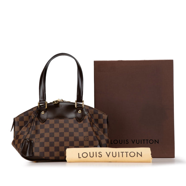 ルイ ヴィトン ダミエ ヴェローナPM ハンドバッグ N41117 ブラウン PVC レザー レディース LOUIS VUITTON 【中古】