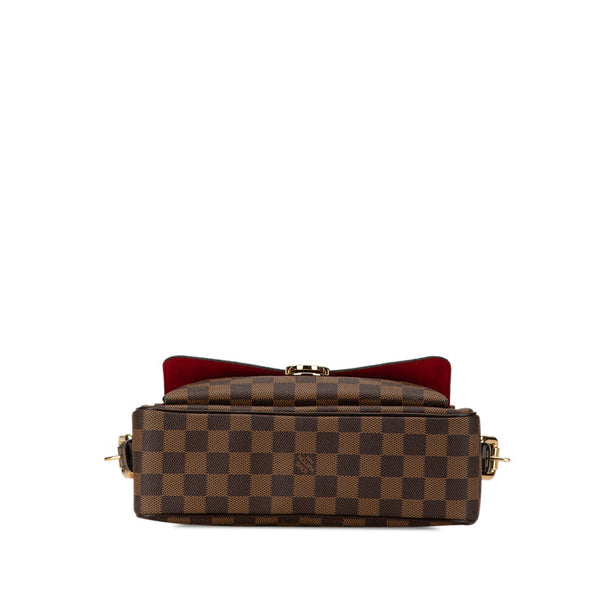 ルイ ヴィトン ダミエ ラヴェッロGM ショルダーバッグ N60006 ブラウン PVC レザー レディース LOUIS VUITTON 【中古】