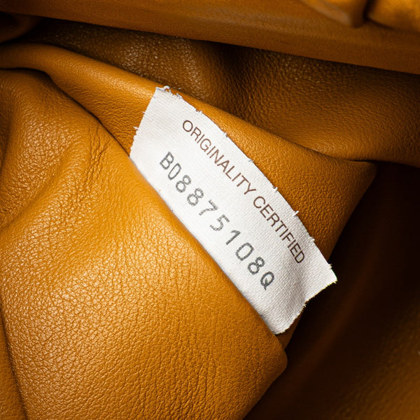 ボッテガヴェネタ ザ ポーチ チェーン ショルダーバッグ  キャメル ブラウン レザー レディース BOTTEGAVENETA 【中古】