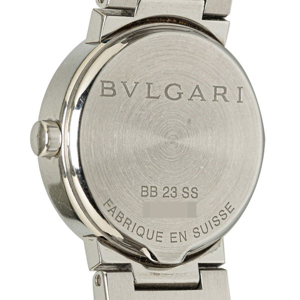 ブルガリ ブルガリブルガリ 腕時計 BB23SS クオーツ ブラック文字盤 ステンレススチール レディース BVLGARI 【中古】