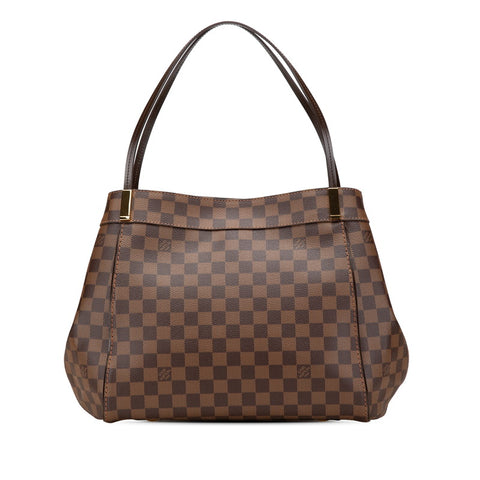 ルイ ヴィトン ダミエ マーリボーンGM トートバッグ ショルダーバッグ N41214 ブラウン PVC レザー レディース LOUIS VUITTON 【中古】
