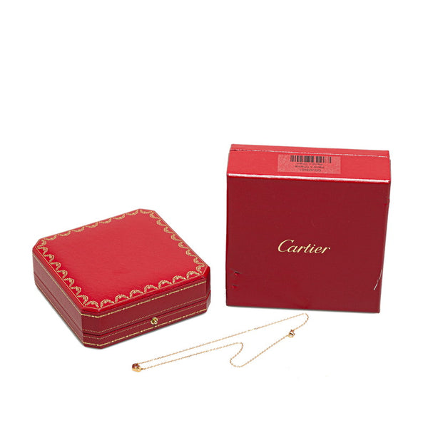 カルティエ Cハート ピンクサファイア ネックレス K18PG ピンクゴールド レディース CARTIER 【中古】