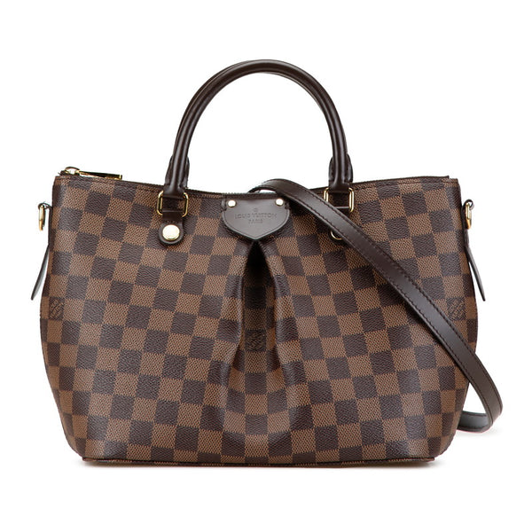 ルイ ヴィトン ダミエ シエナPM ハンドバッグ ショルダーバッグ 2WAY N41545 ブラウン PVC レザー レディース LOUIS VUITTON 【中古】