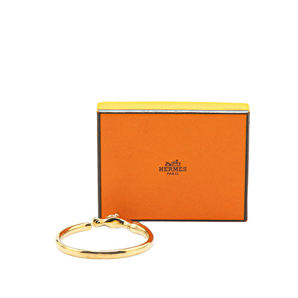 エルメス シュバルホース バングル ゴールド メッキ レディース HERMES 【中古】