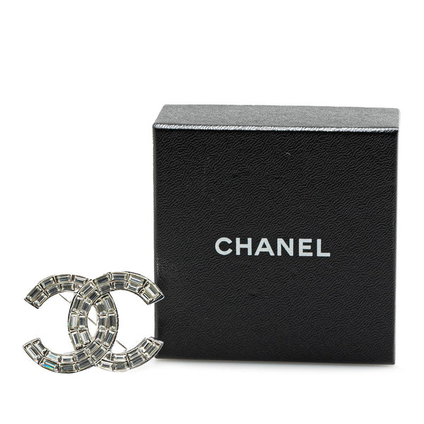 シャネル ココマーク ブローチ シルバー メタル レディース CHANEL 【中古】