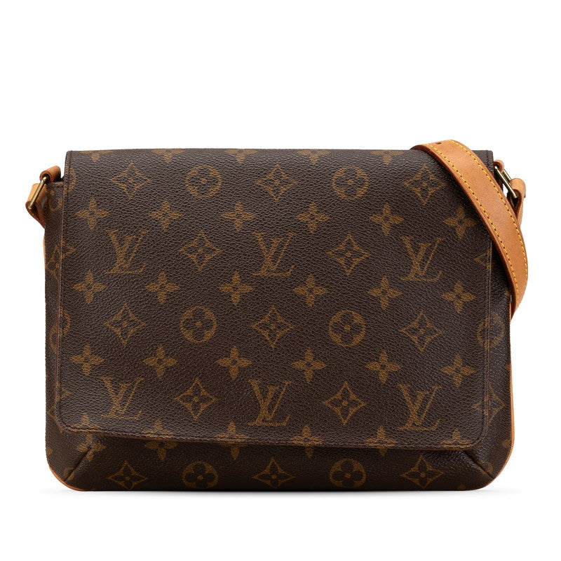 ルイ ヴィトン モノグラム ミュゼットタンゴ ロング ショルダーバッグ M51388 ブラウン PVC レザー レディース LOUIS VUITTON 【中古】