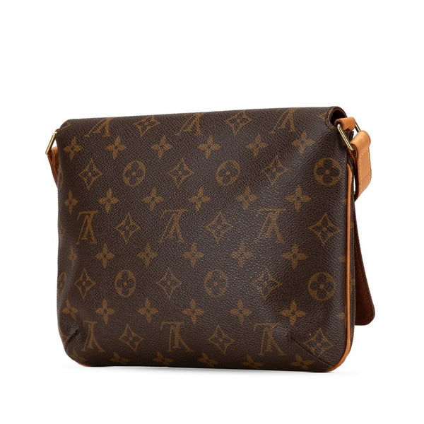 ルイ ヴィトン モノグラム ミュゼットタンゴ ロング ショルダーバッグ M51388 ブラウン PVC レザー レディース LOUIS VUITTON 【中古】