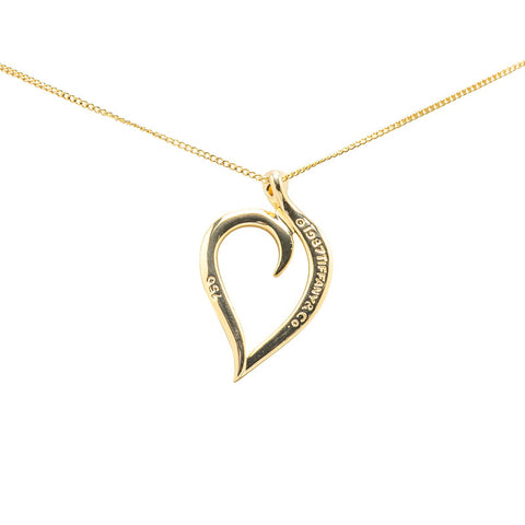 ティファニー リーフハート ネックレス K18YG イエローゴールド レディース TIFFANY&Co. 【中古】