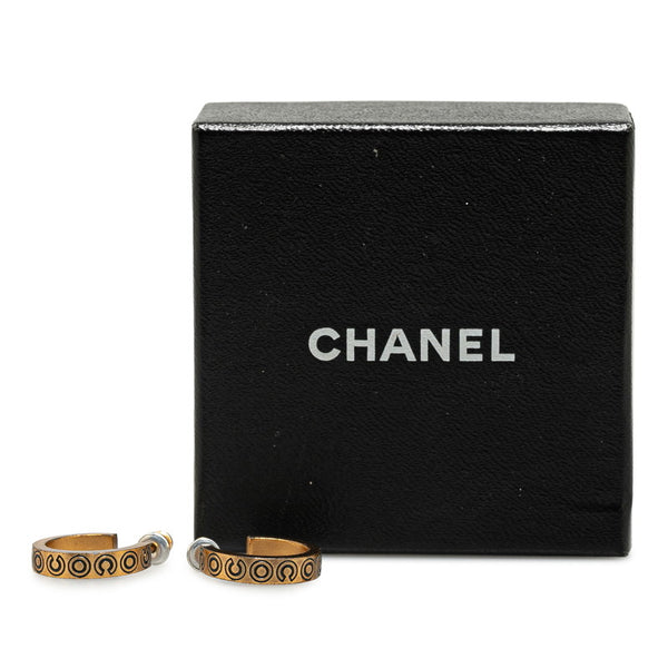 シャネル COCO フープピアス ゴールド メッキ レディース CHANEL 【中古】