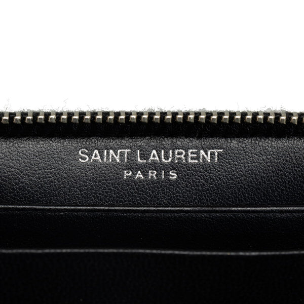 サンローラン レインボー コインケース マルチカラー キャンバス レザー レディース SAINT LAURENT 【中古】