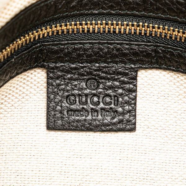 グッチ インターロッキングG ソーホー ミニボストンバッグ 282302 ブラック レザー レディース GUCCI 【中古】