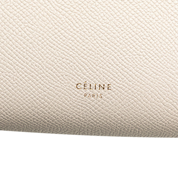 セリーヌ ナノ ベルトバッグ ハンドバッグ ショルダーバッグ 2WAY S-GA-5107 ベージュ レザー レディース CELINE 【中古】