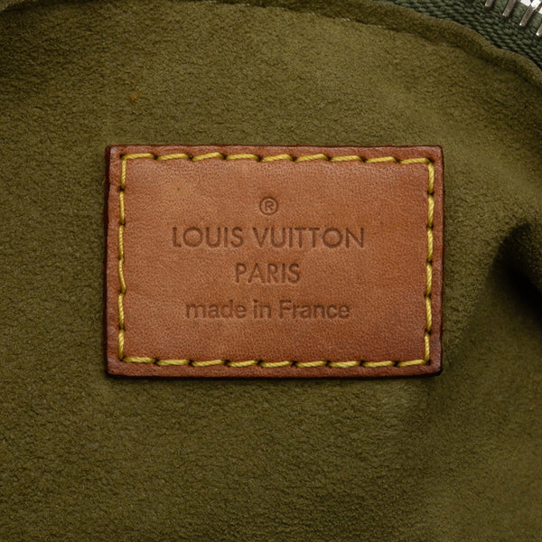 ルイ ヴィトン モノグラムデニム バギーPM ショルダーバッグ M95213 リケン カーキ デニム レザー レディース LOUIS VUITTON 【中古】