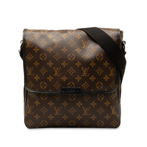 ルイ ヴィトン モノグラムマカサー バスMM ショルダーバッグ M56715 ブラウン PVC レザー レディース LOUIS VUITTON 【中古】