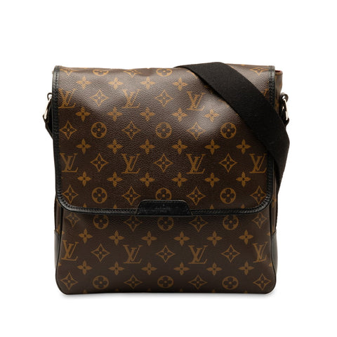 ルイ ヴィトン モノグラムマカサー バスMM ショルダーバッグ M56715 ブラウン PVC レザー レディース LOUIS VUITTON 【中古】