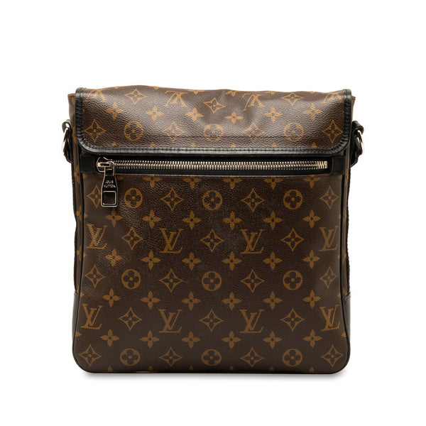 ルイ ヴィトン モノグラムマカサー バスMM ショルダーバッグ M56715 ブラウン PVC レザー レディース LOUIS VUITTON 【中古】