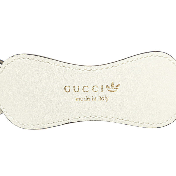 グッチ × adidas アディダス ホースビット ベルト 625854 ホワイト ブラック レザー レディース GUCCI 【中古】