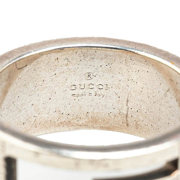 グッチ ブランデッドG リング 指輪 #50 SV925 シルバー メンズ GUCCI 【中古】