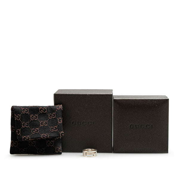 グッチ ブランデッドG リング 指輪 #50 SV925 シルバー メンズ GUCCI 【中古】