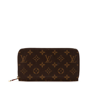 ルイ ヴィトン モノグラム ジッピーウォレット ラウンドファスナー 長財布 M42616 ブラウン PVC レディース LOUIS VUITTON 【中古】